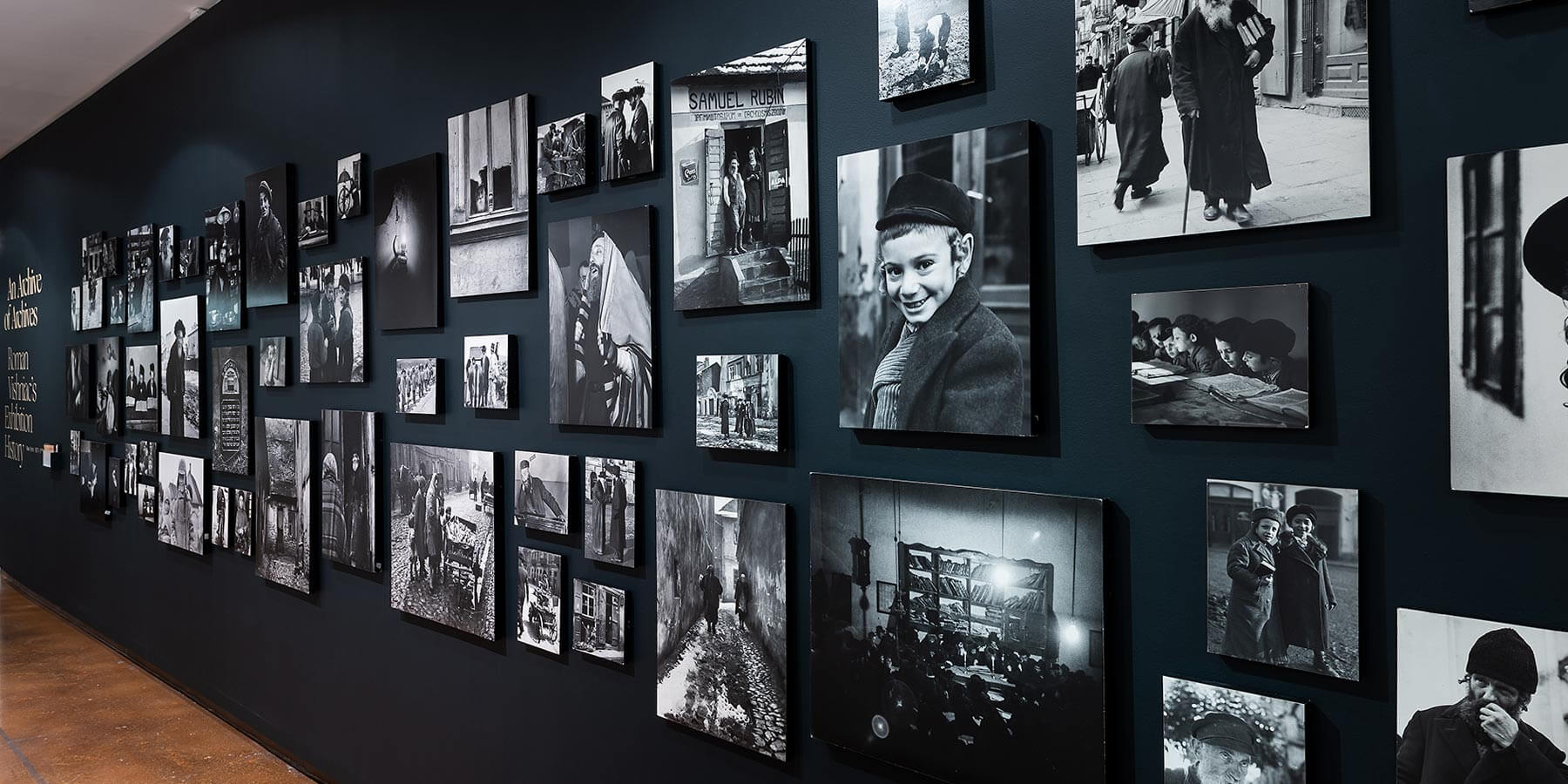 photographs by roman vishniac hung at the magnes collection of jewish life and art