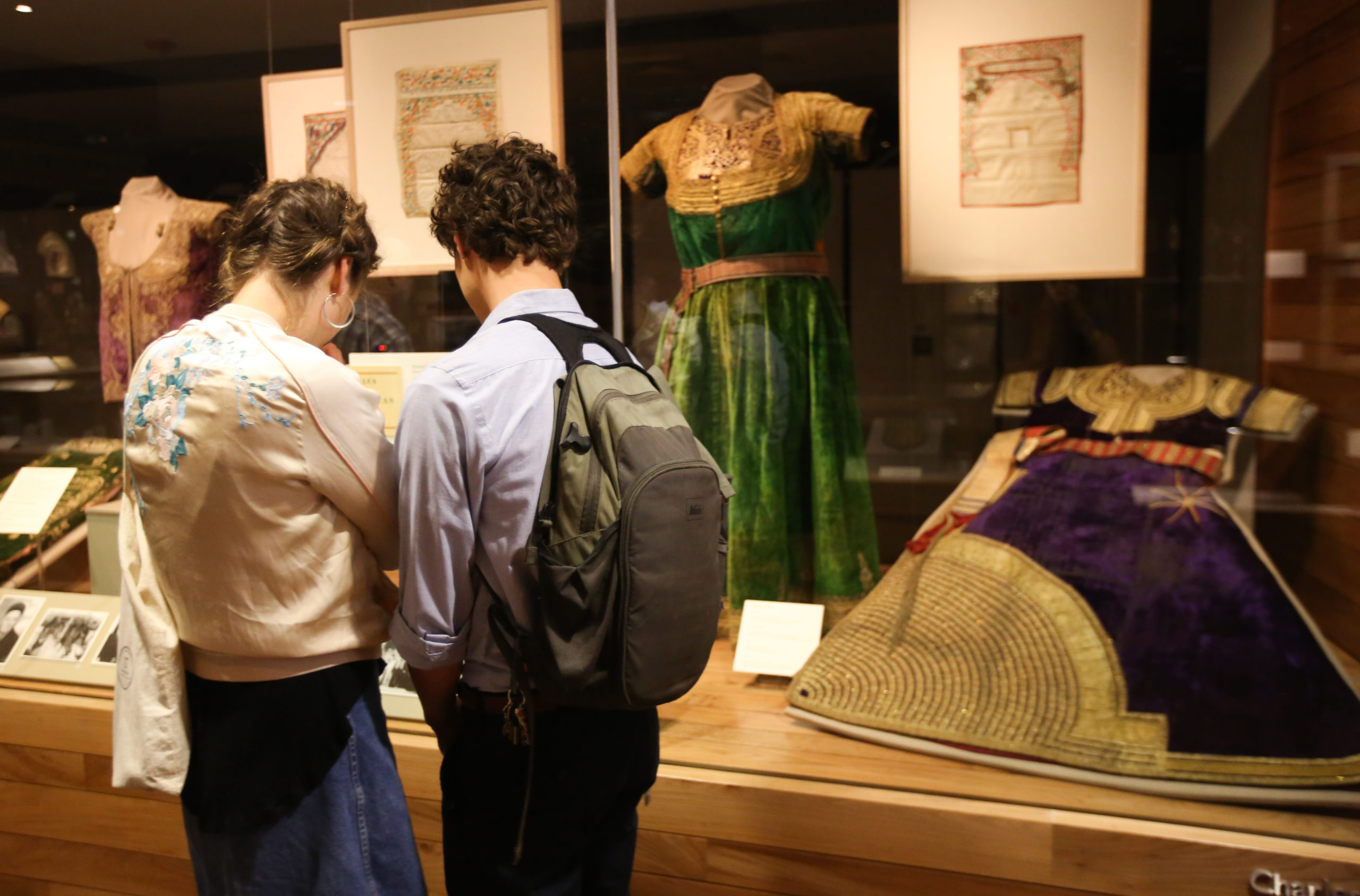 students viewing artwork at the Magnes Collection of Jewish Life and Art