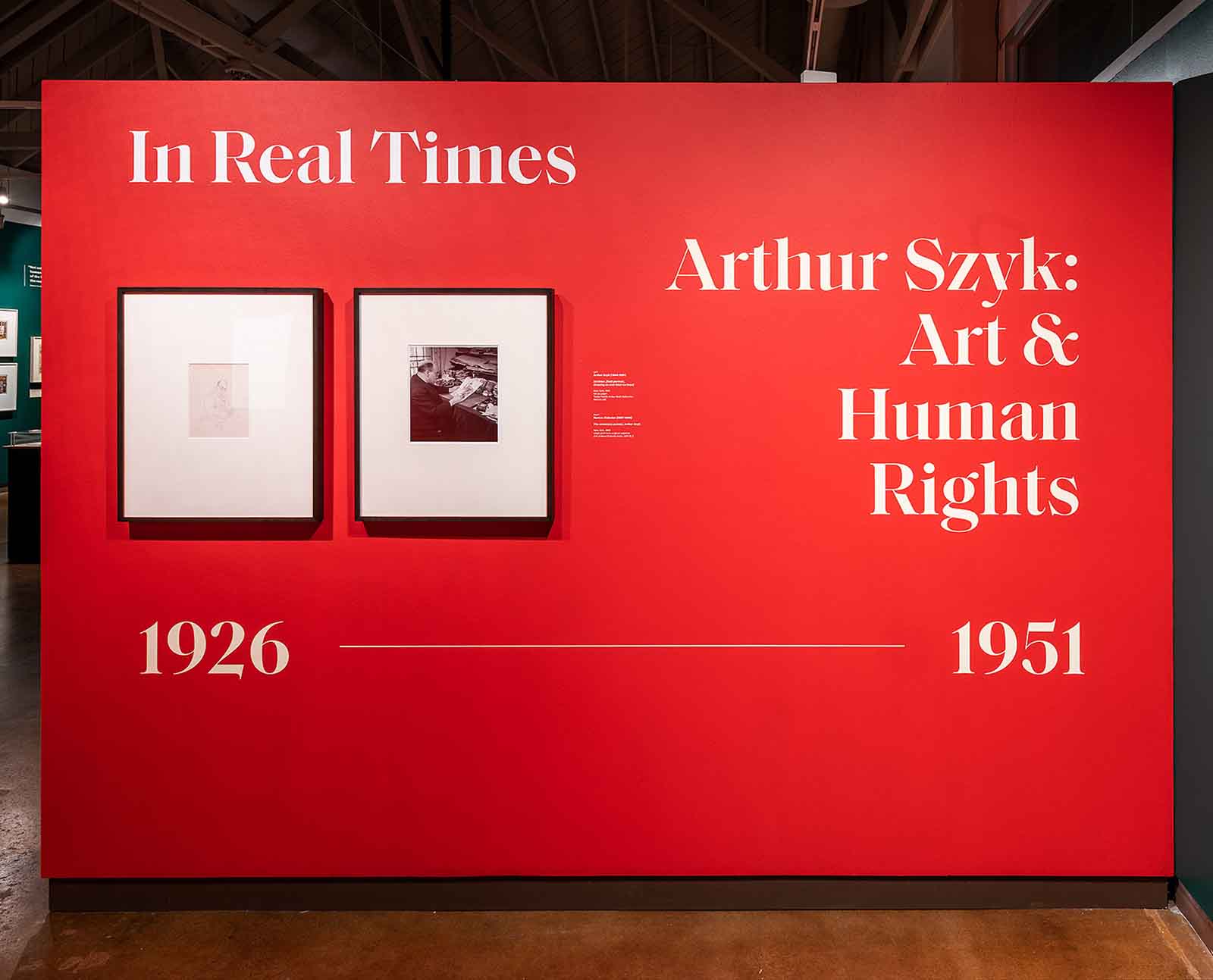In Real Times: Arthur Szyk exhibition wall