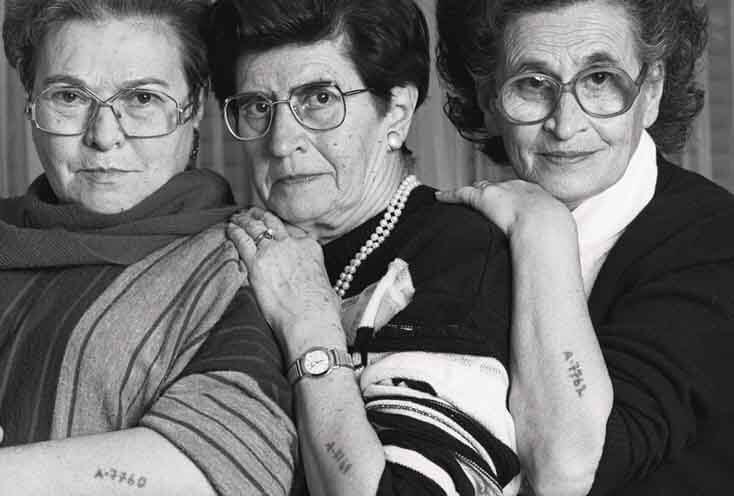 Three female holocaust survivors