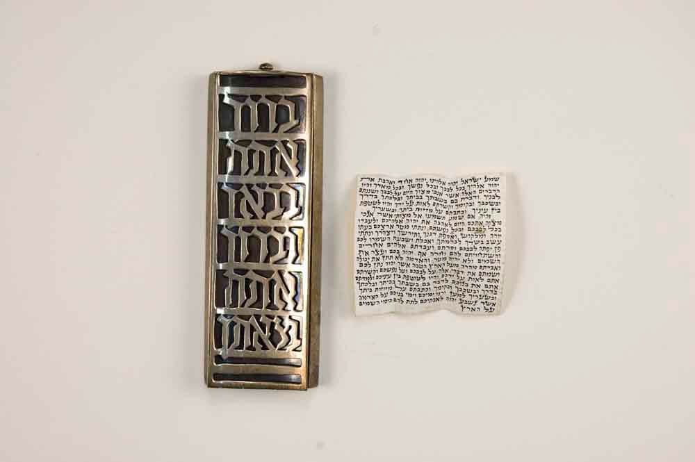 Mezuzah Case and Scroll