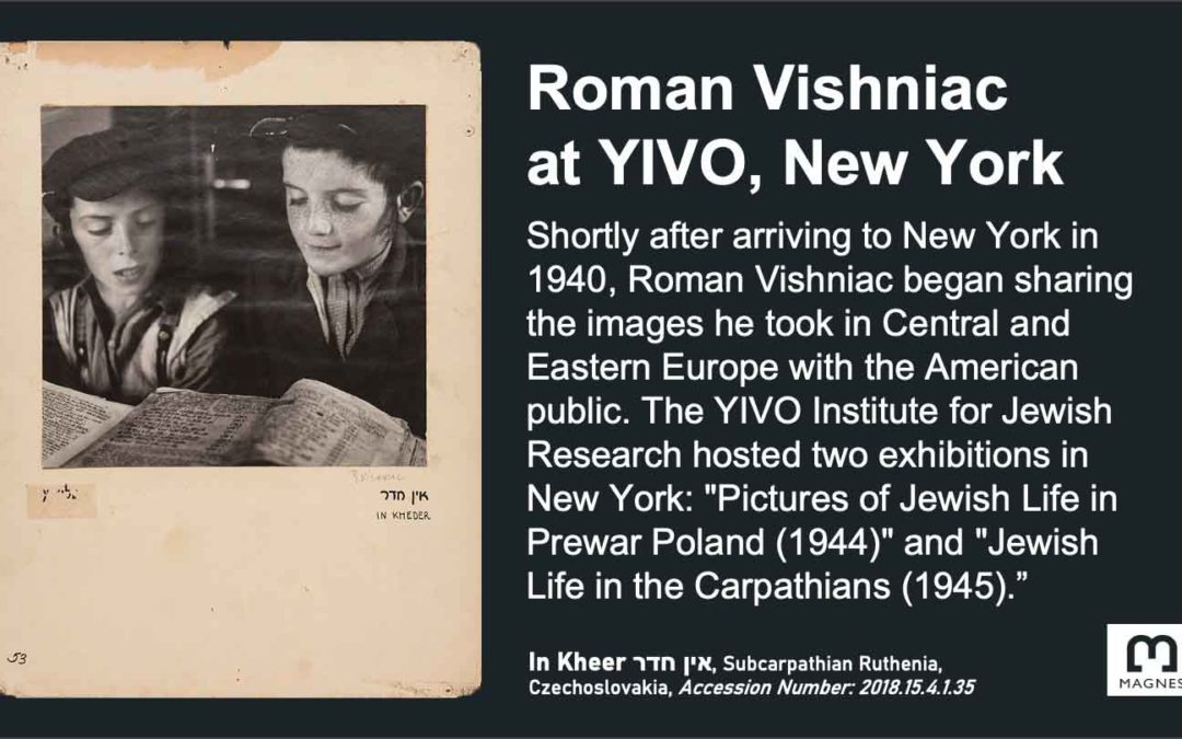 Roman Vishniac at YIVO, New York