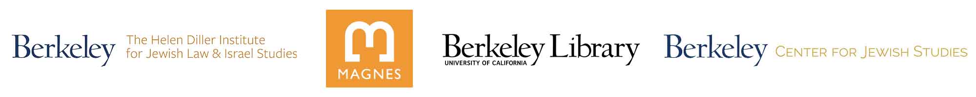 UC Berkeley Helen Diller Institute for Jewish Law & Israel Studies, Magnes, UC Berkeley Library, UC Berkeley Center for Jewish Studies