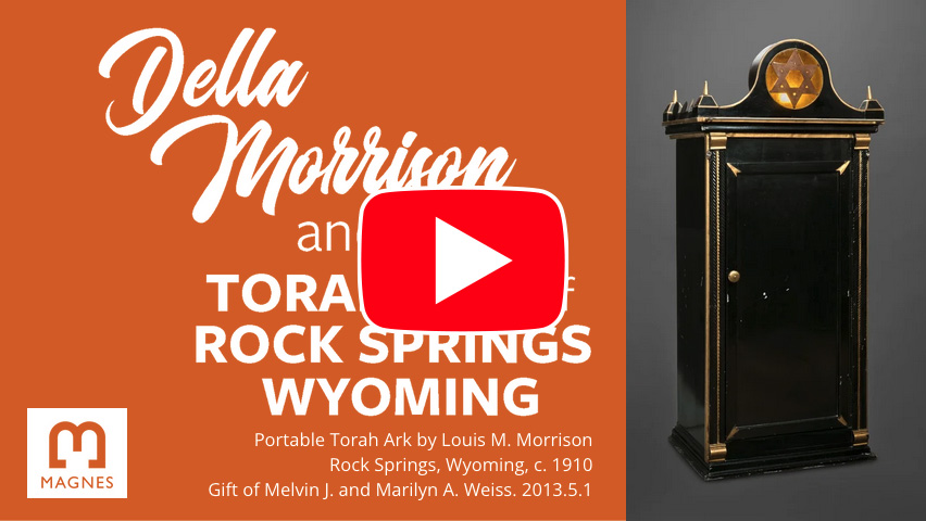 Della Morrison and the Torah Ark of RockSprings Wyoming