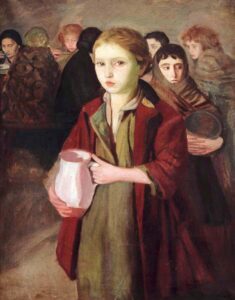 girl holding water jug