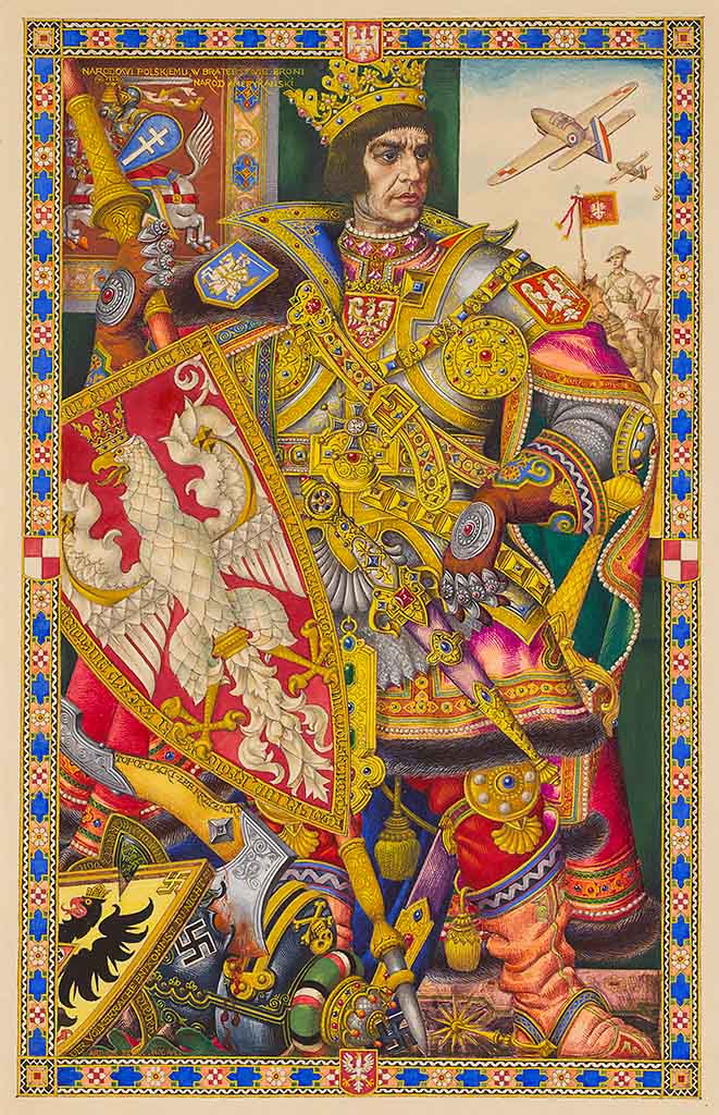 illustration of polish king